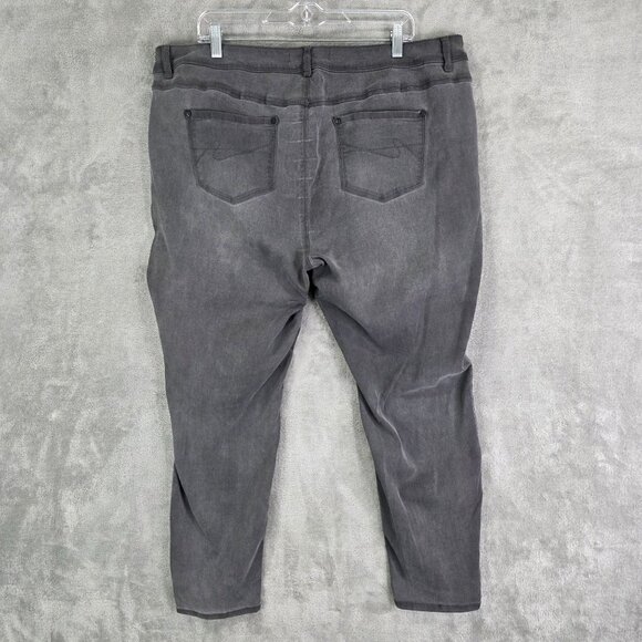 Womens Est 1946 Gray Denim Jeans Mid Rise Cotton Blend Casual Slim Fit Size 20W - Picture 6 of 10